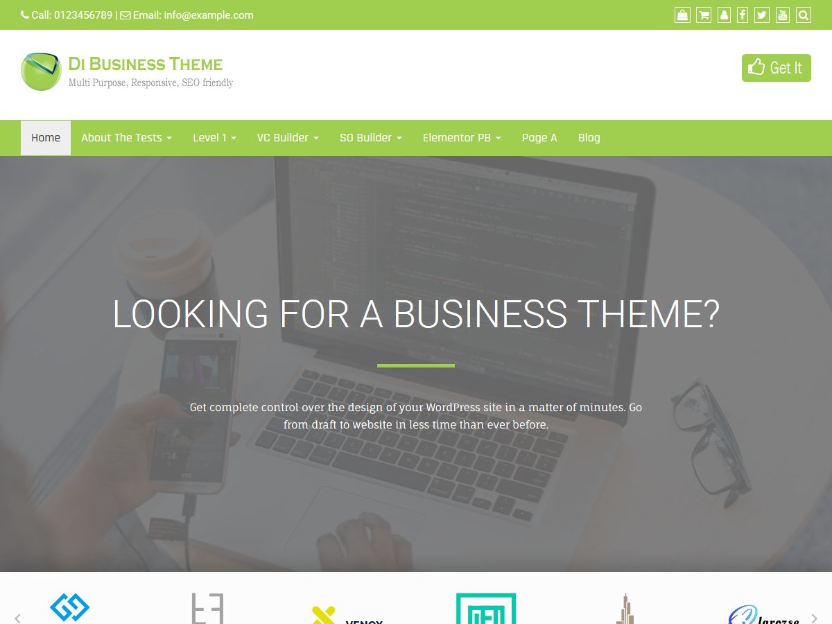 di-business free wordpress theme