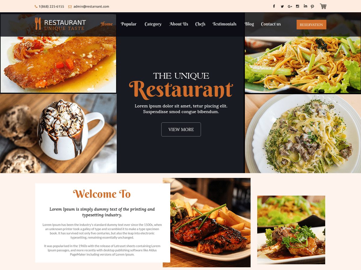 digi-restaurant free wordpress theme