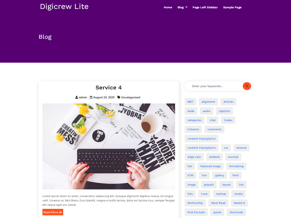 digicrew-lite free wordpress theme