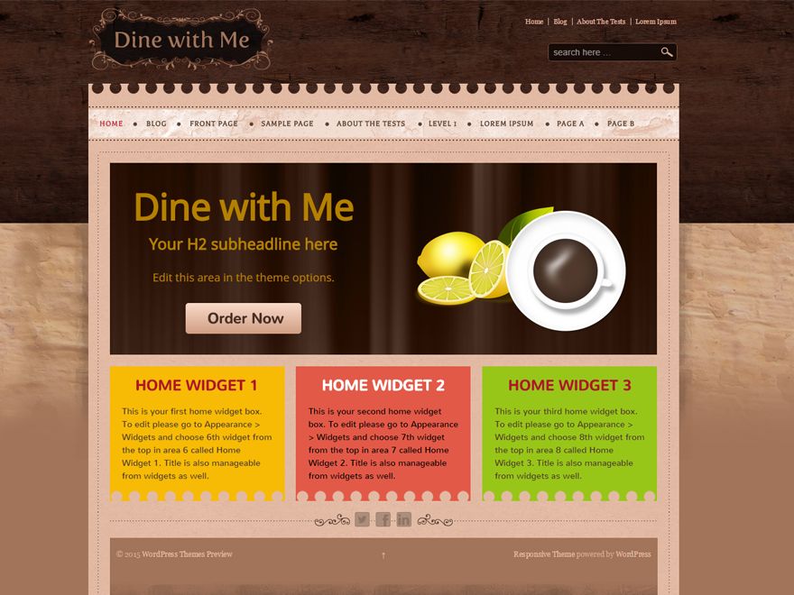 dine-with-me free wordpress theme