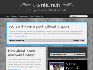 distinction free wordpress theme