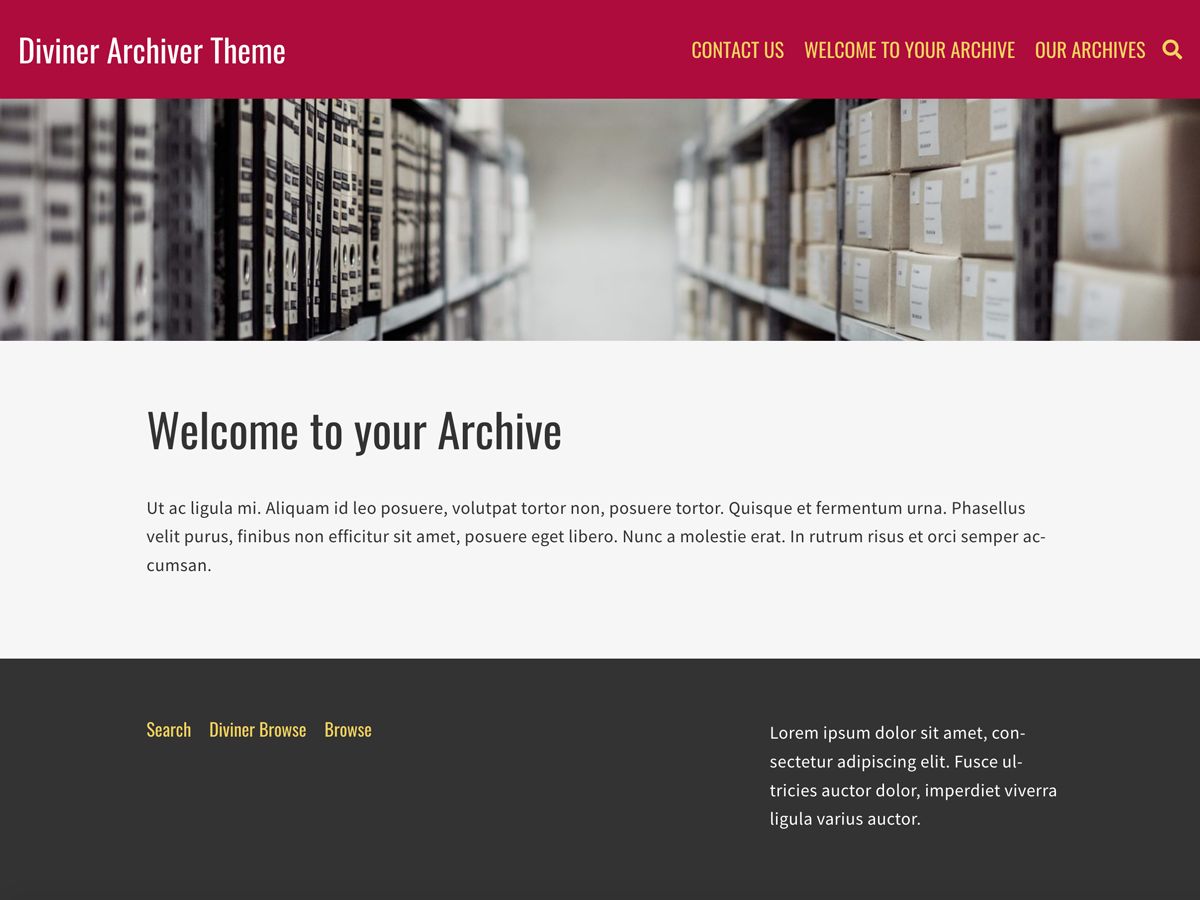 diviner-archive free wordpress theme