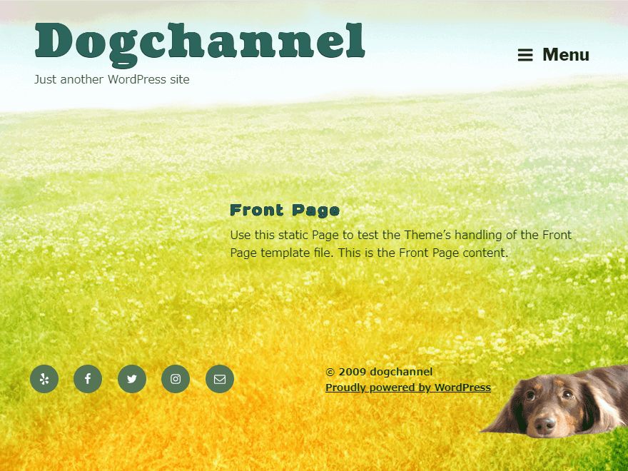 dog-channel free wordpress theme