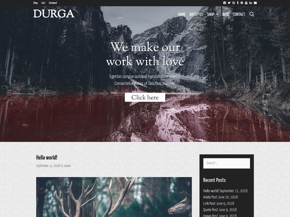 durga free wordpress theme