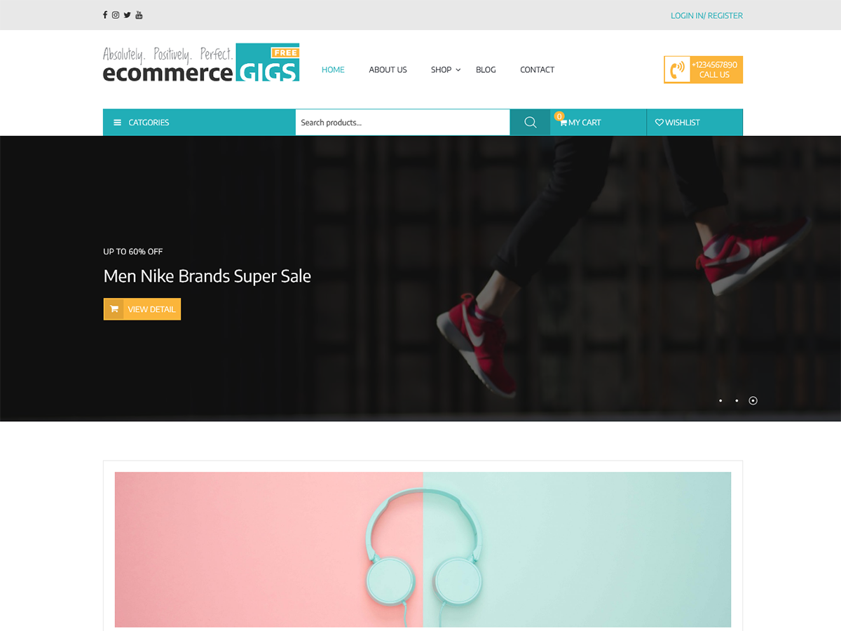 ecommerce-gigs free wordpress theme