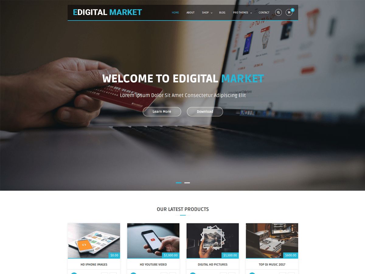 edigital-market free wordpress theme