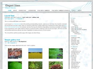 elegant-glass free wordpress theme