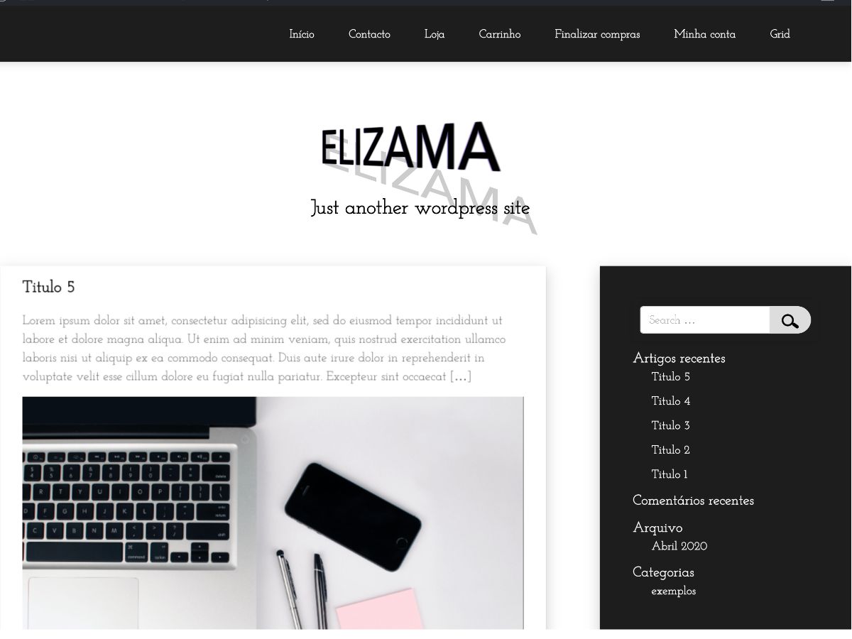 elizama free wordpress theme
