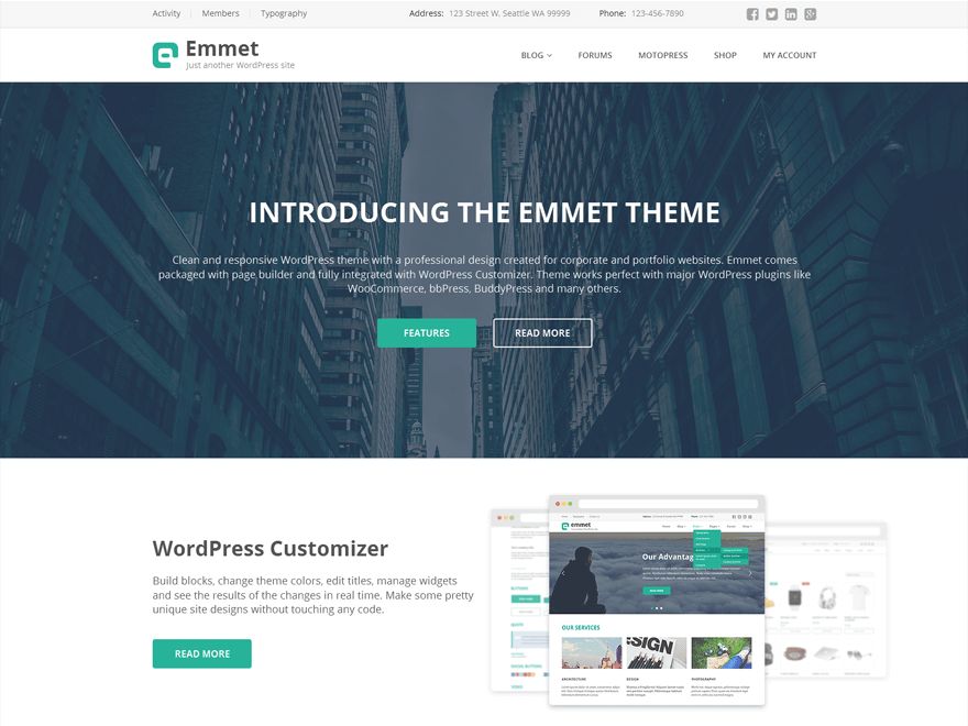 emmet-lite free wordpress theme