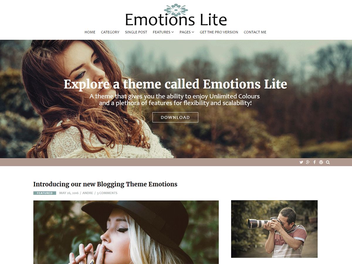 emotions-lite free wordpress theme