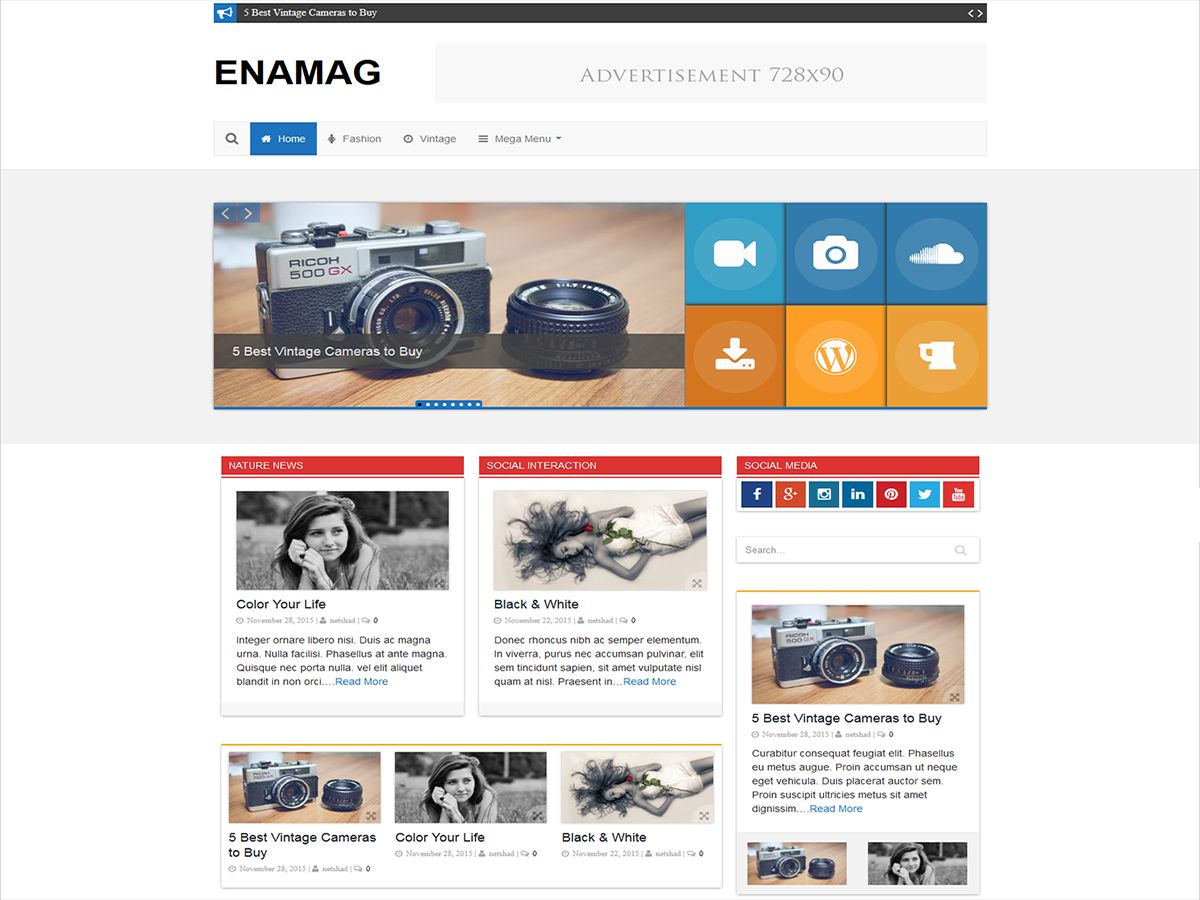 enamag free wordpress theme