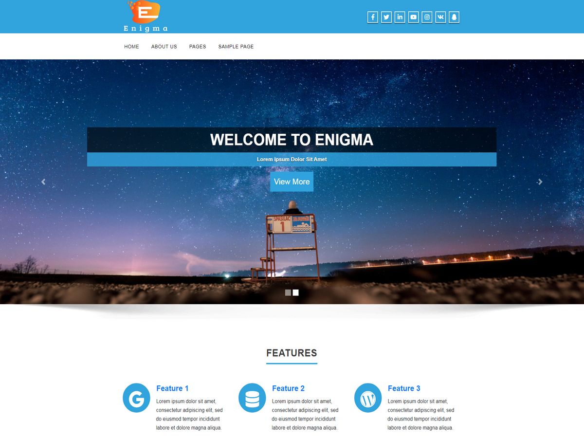 enigma free wordpress theme