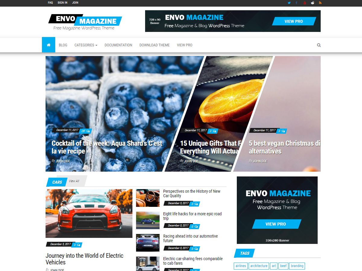 envo-magazine free wordpress theme