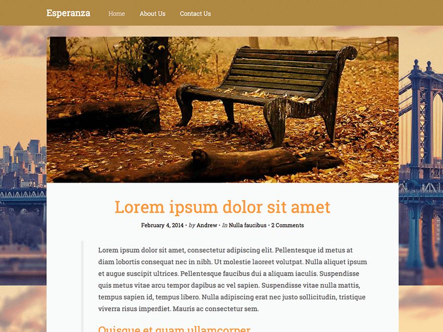 esperanza-lite free wordpress theme
