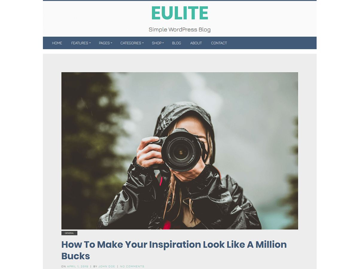 eulite free wordpress theme