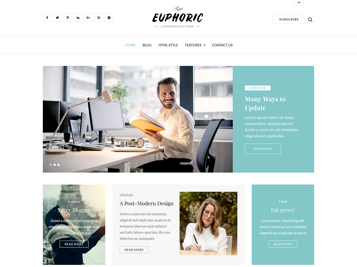 euphoric free wordpress theme