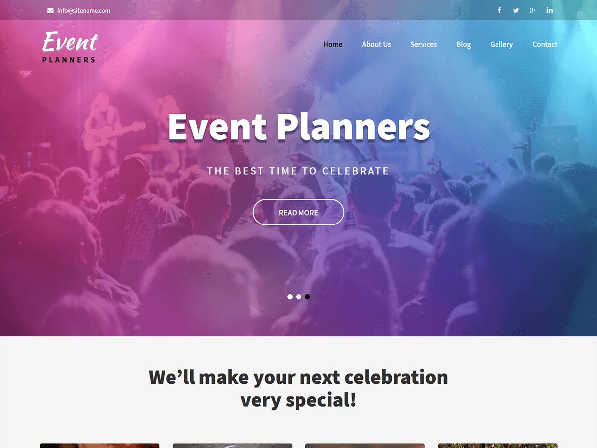 event-planners free wordpress theme