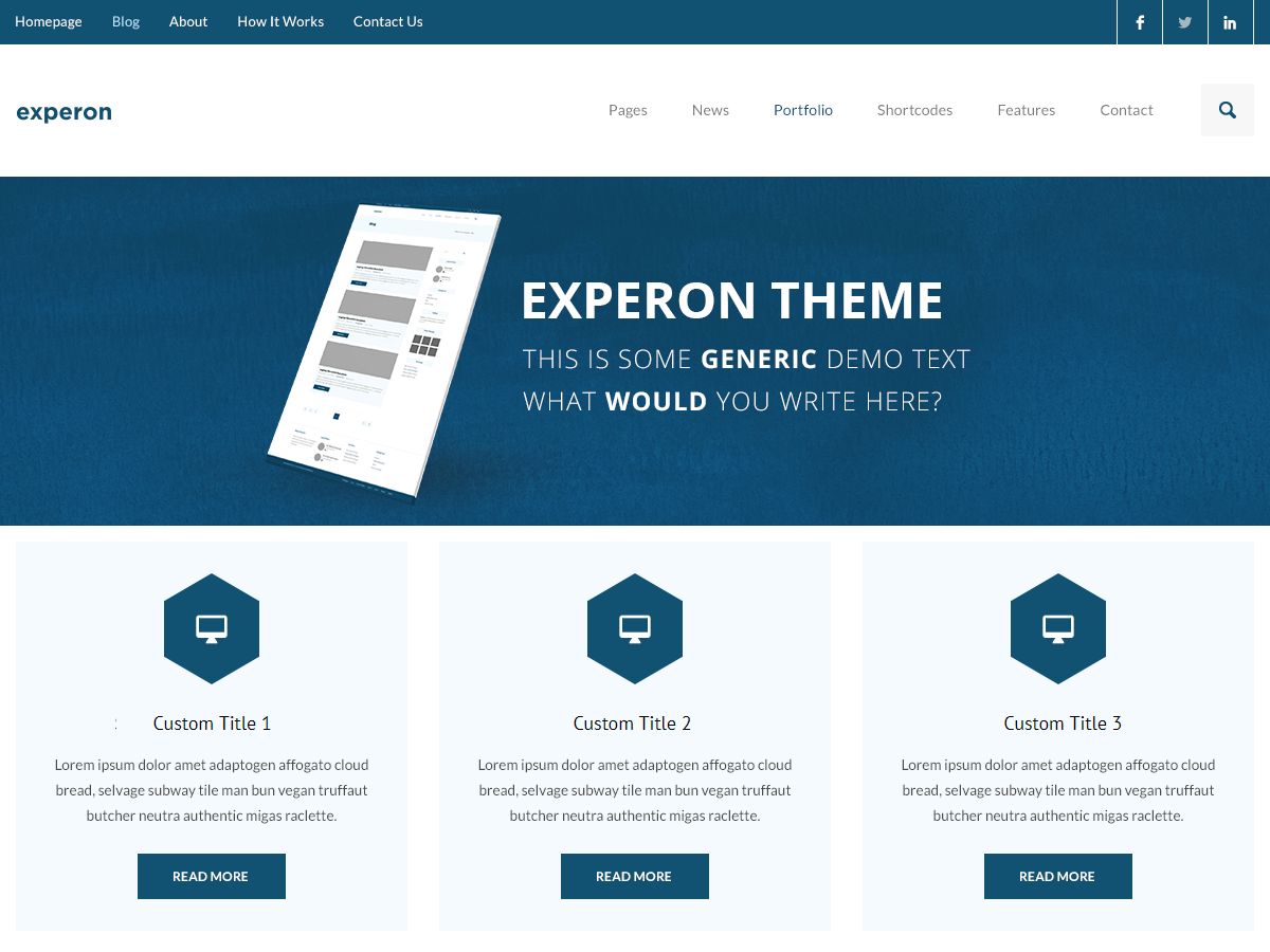 experon-ebusiness free wordpress theme