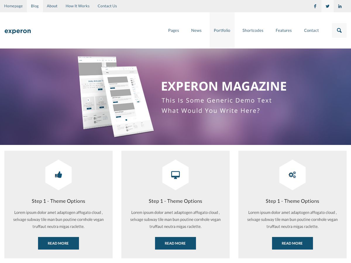 experon-magazine free wordpress theme