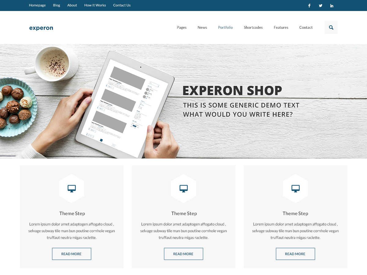 experon-shop free wordpress theme