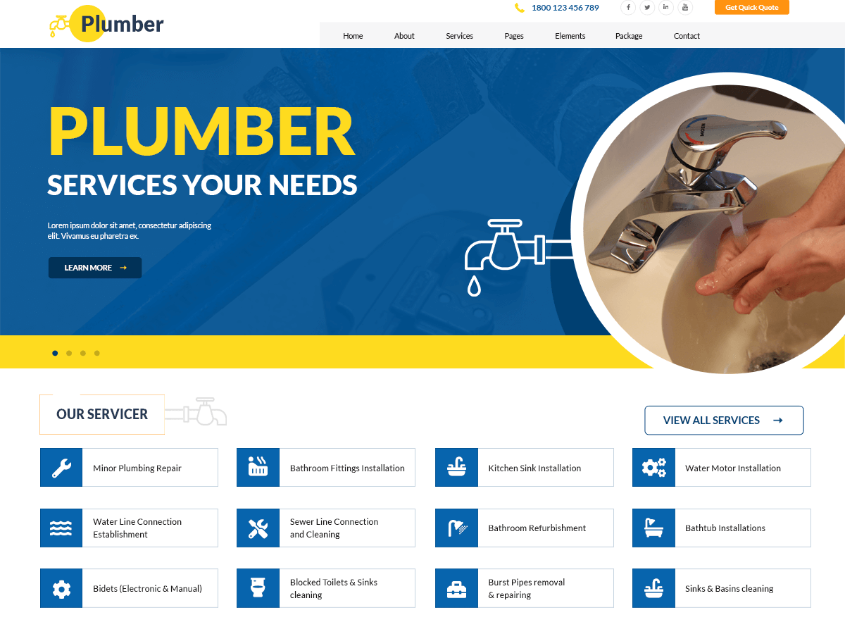 expert-plumber free wordpress theme
