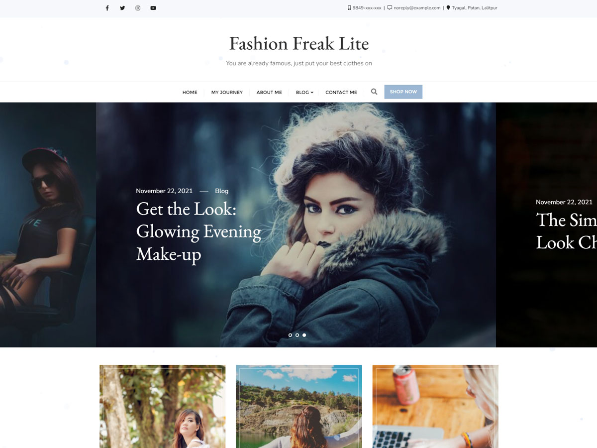 fashion-freak free wordpress theme