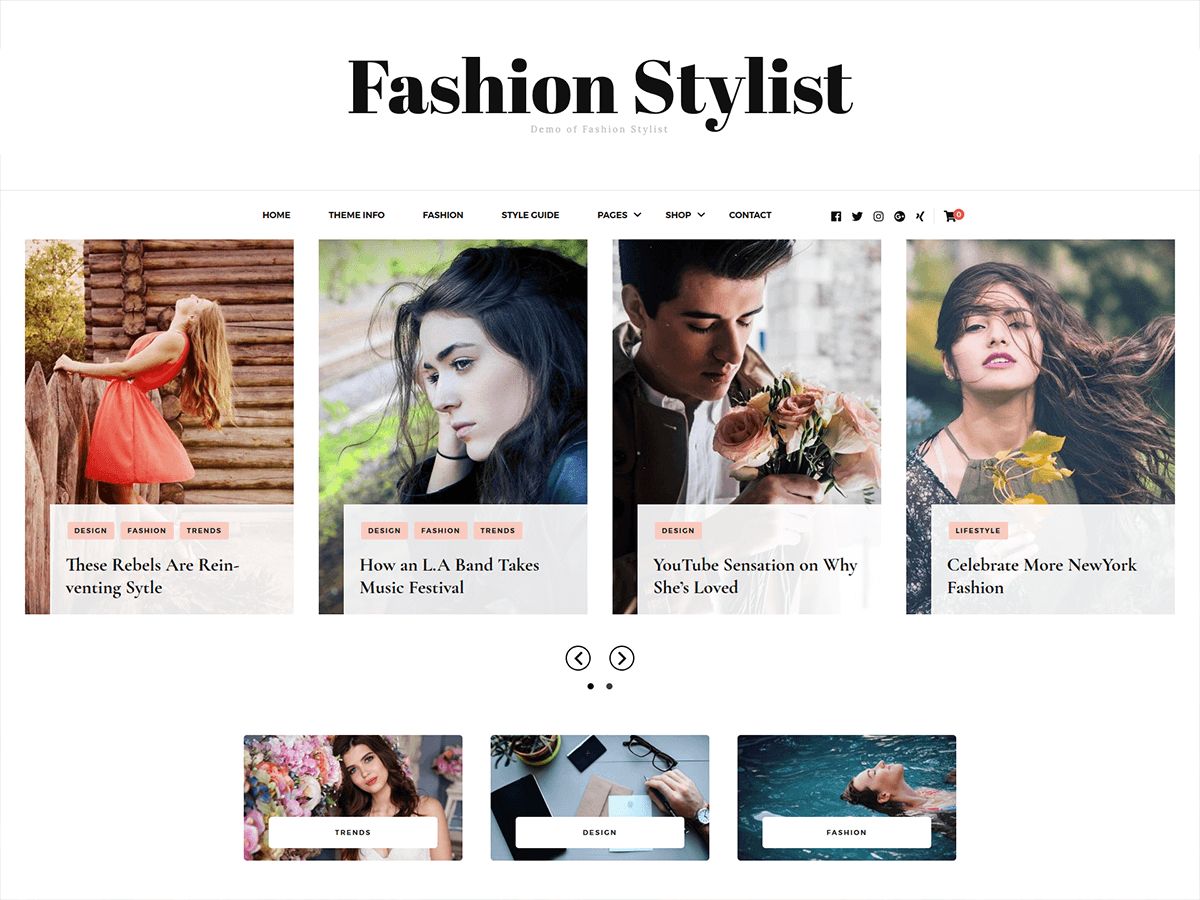 fashion-stylist free wordpress theme