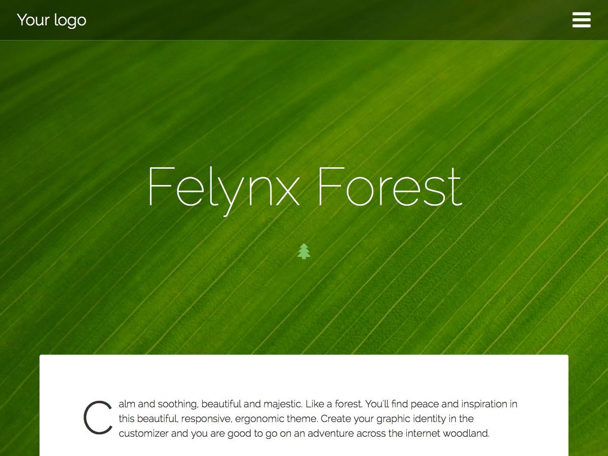 felynx-forest free wordpress theme