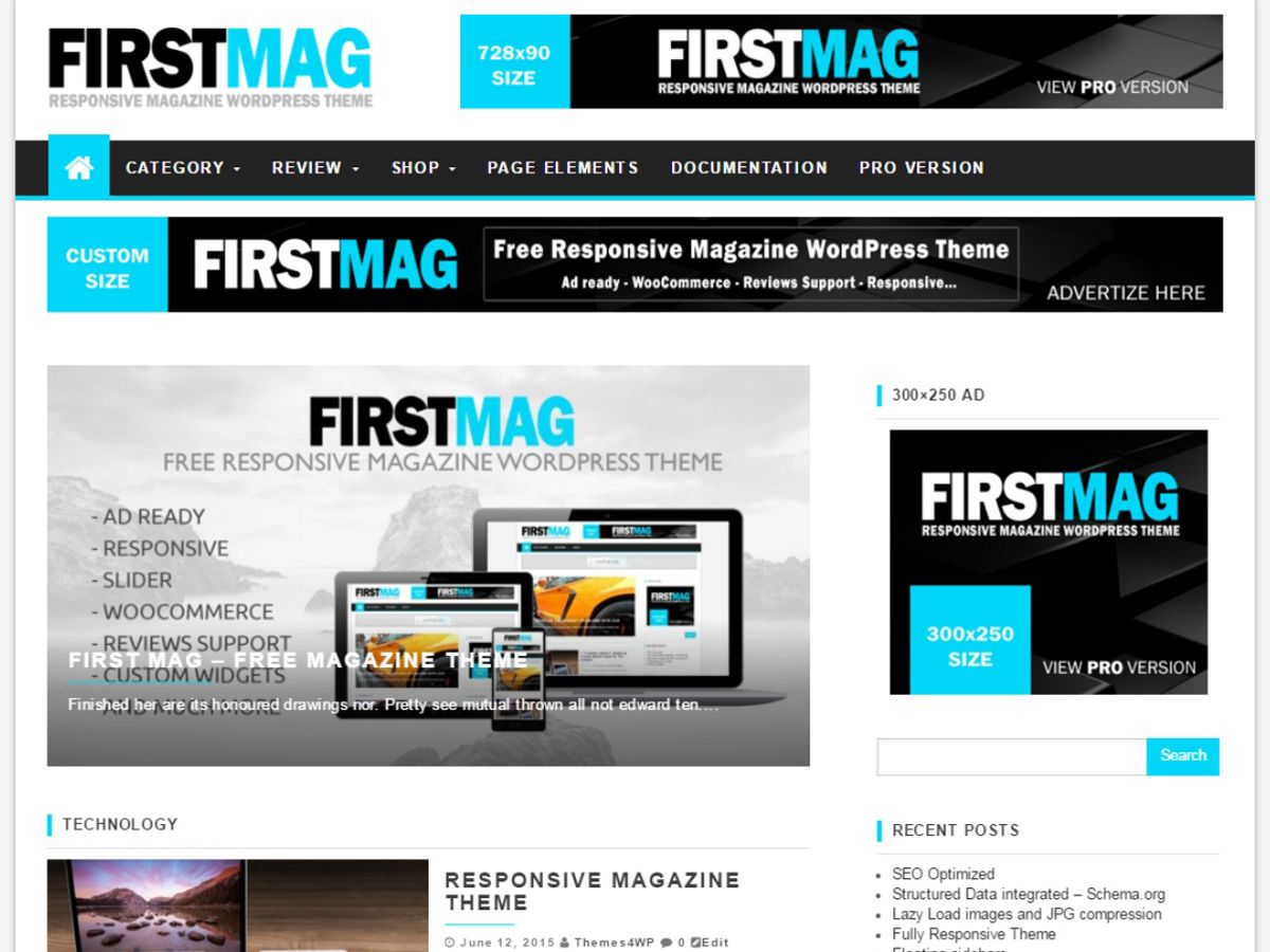 first-mag free wordpress theme