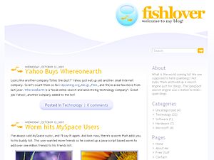 fishlover free wordpress theme