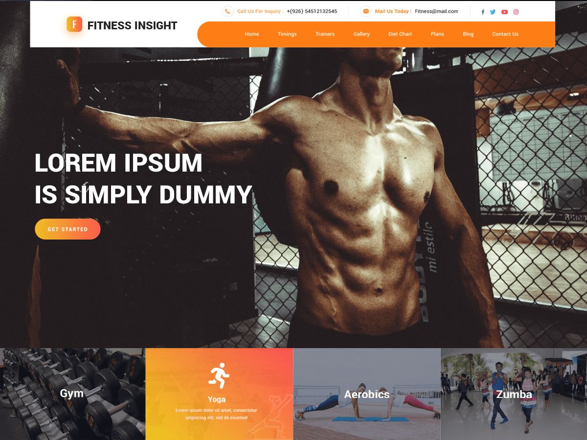 fitness-insight free wordpress theme