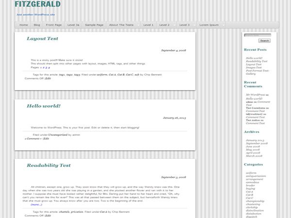 fitzgerald free wordpress theme