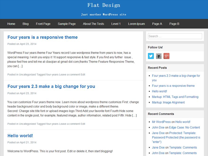 flatbox free wordpress theme
