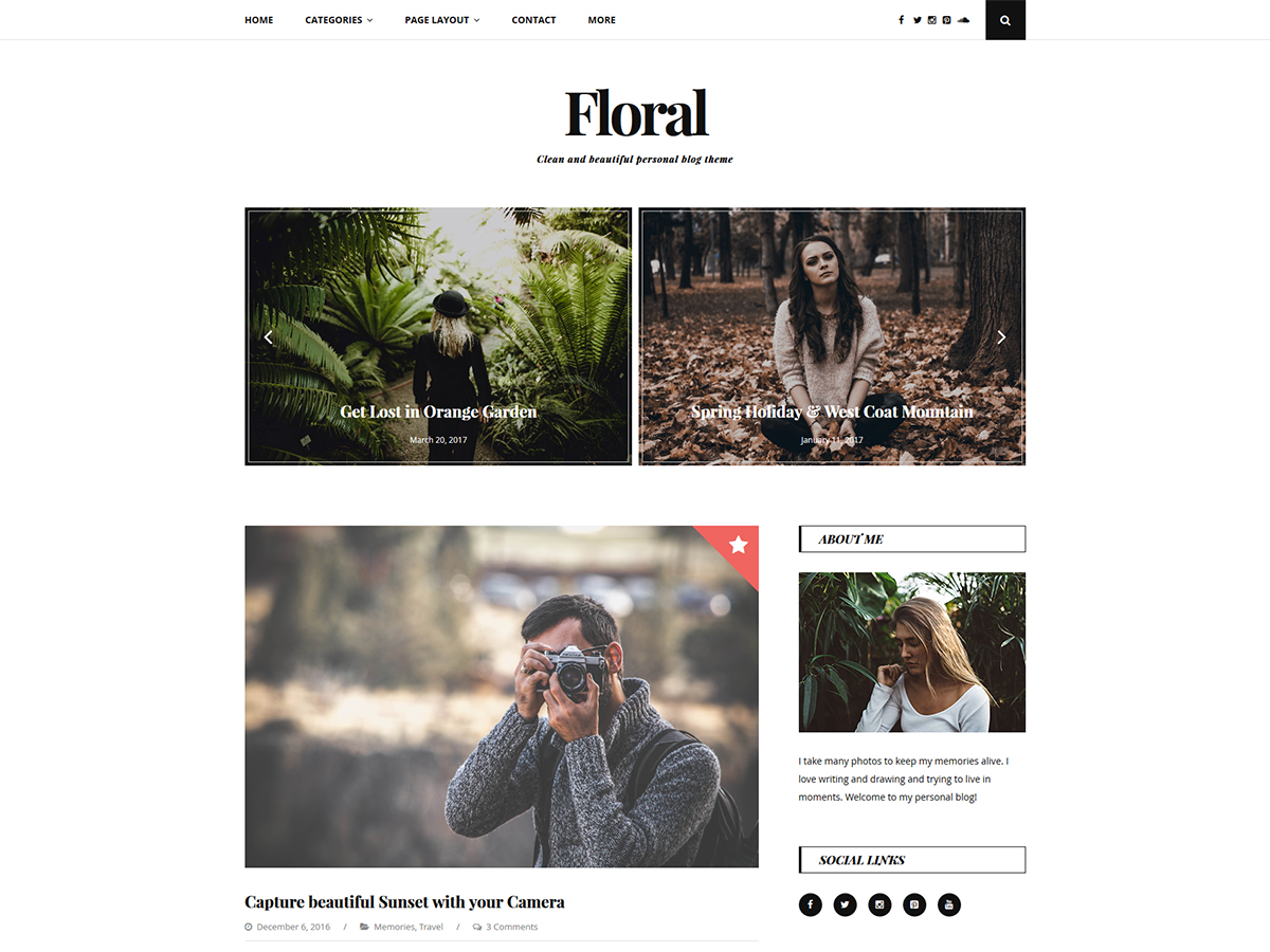floral-lite free wordpress theme