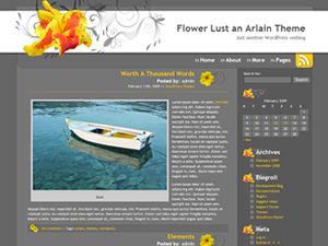 flower-lust free wordpress theme