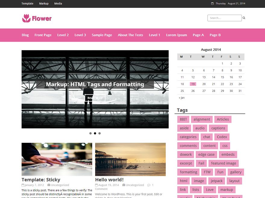 flower free wordpress theme