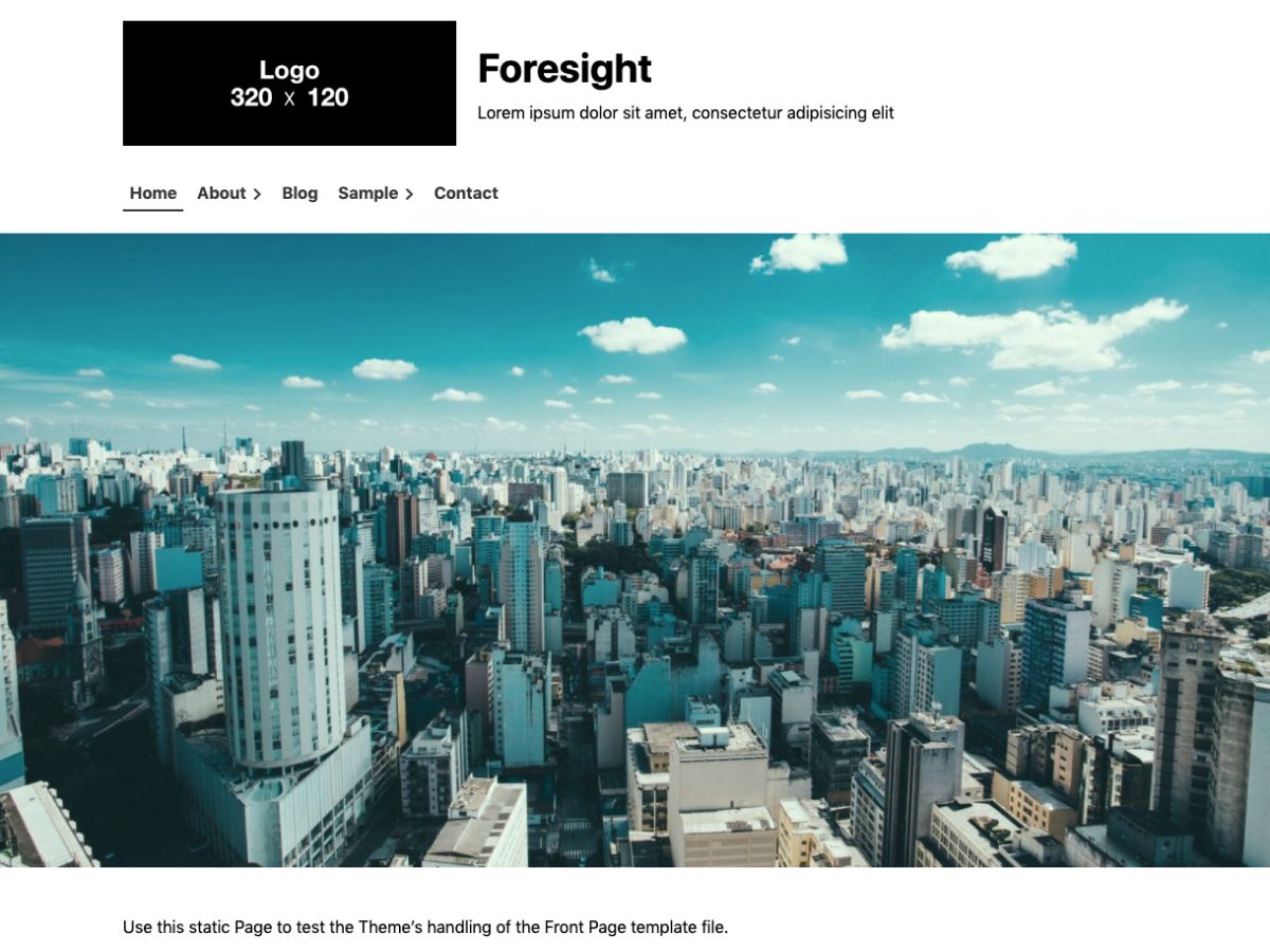 foresight free wordpress theme