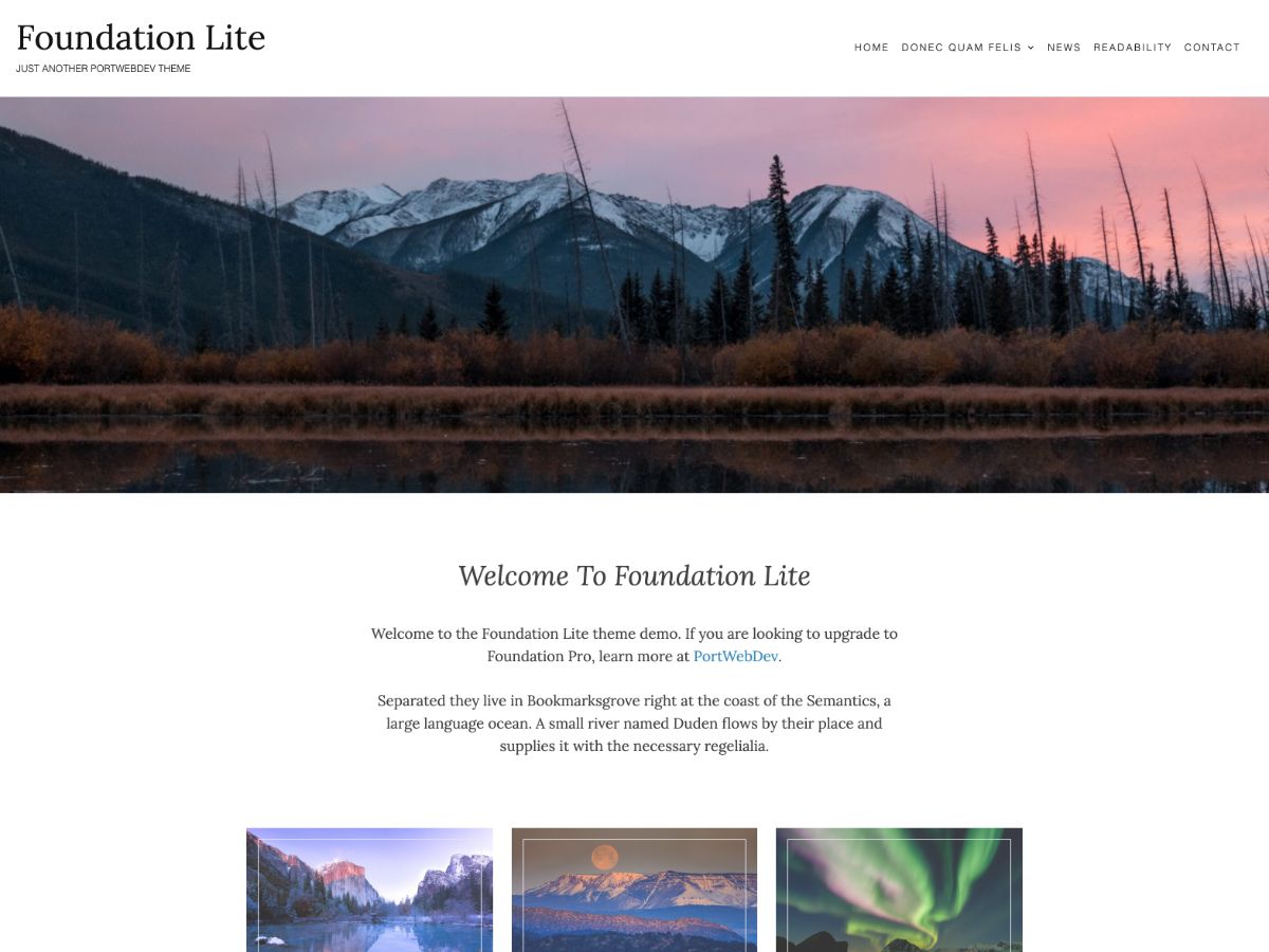 foundation-lite free wordpress theme