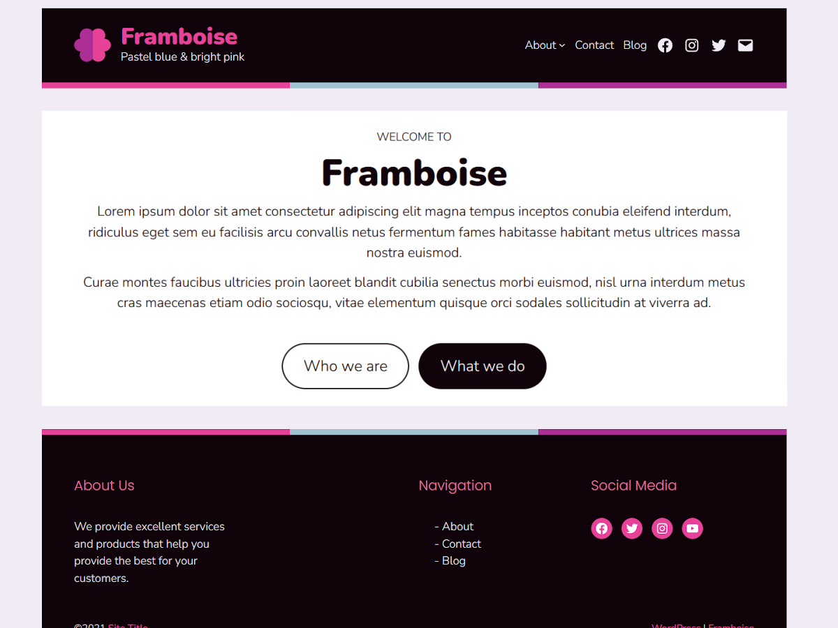 framboise free wordpress theme