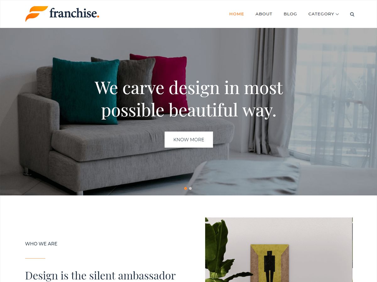 franchise free wordpress theme