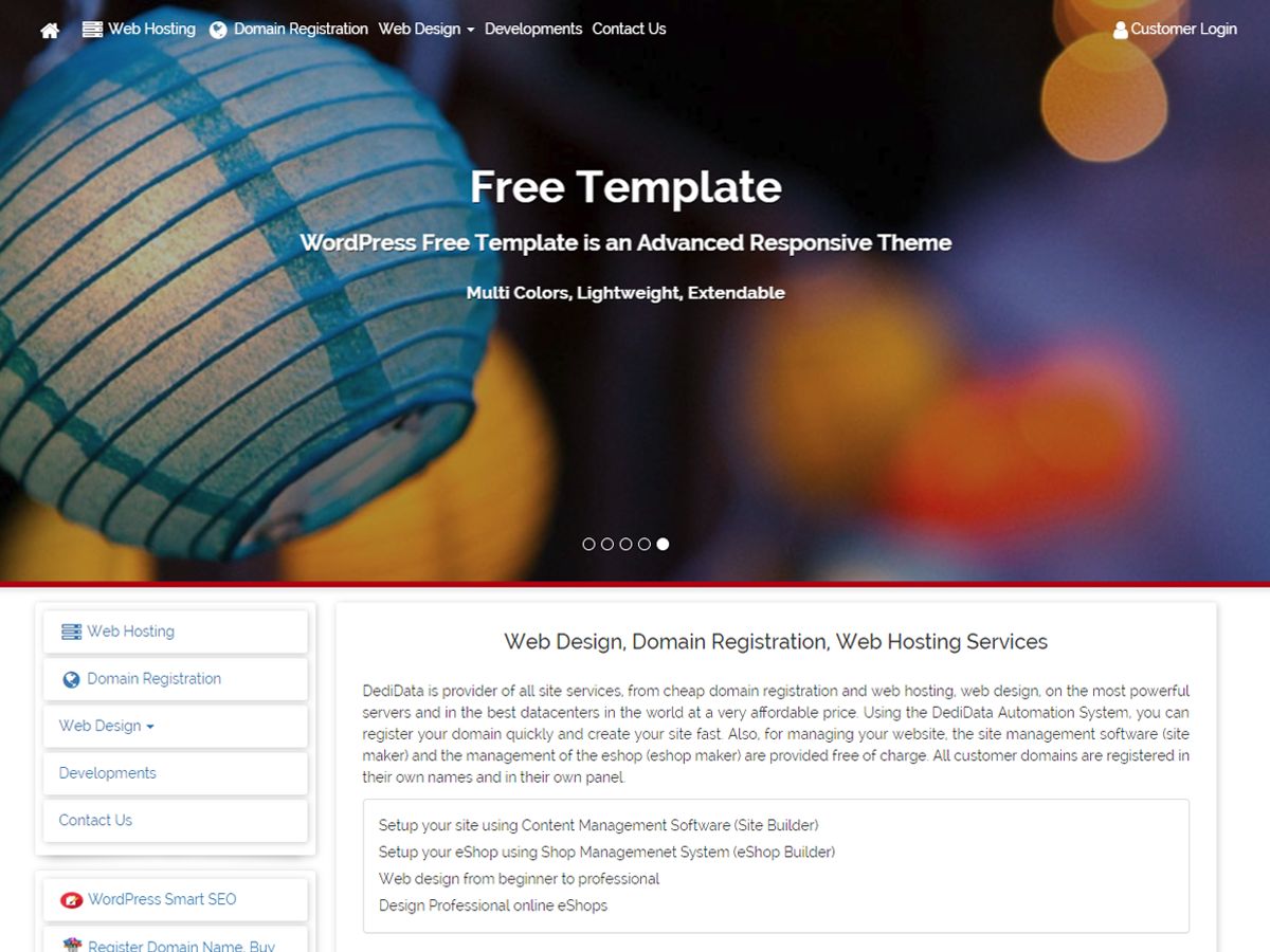 free-template free wordpress theme
