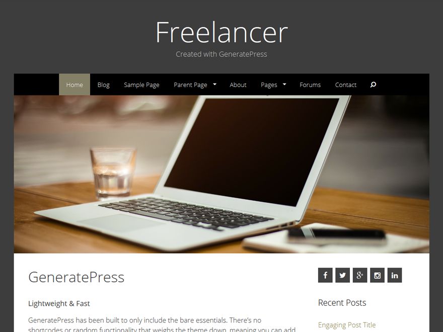 freelancer free wordpress theme
