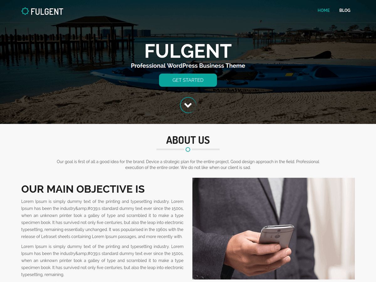 fulgent free wordpress theme