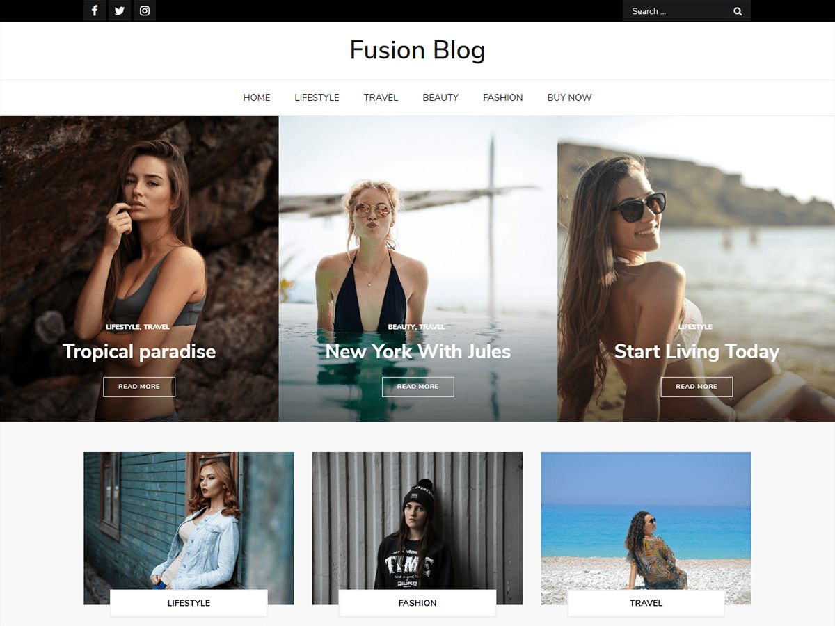 fusion-blog free wordpress theme
