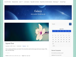 galaxy free wordpress theme