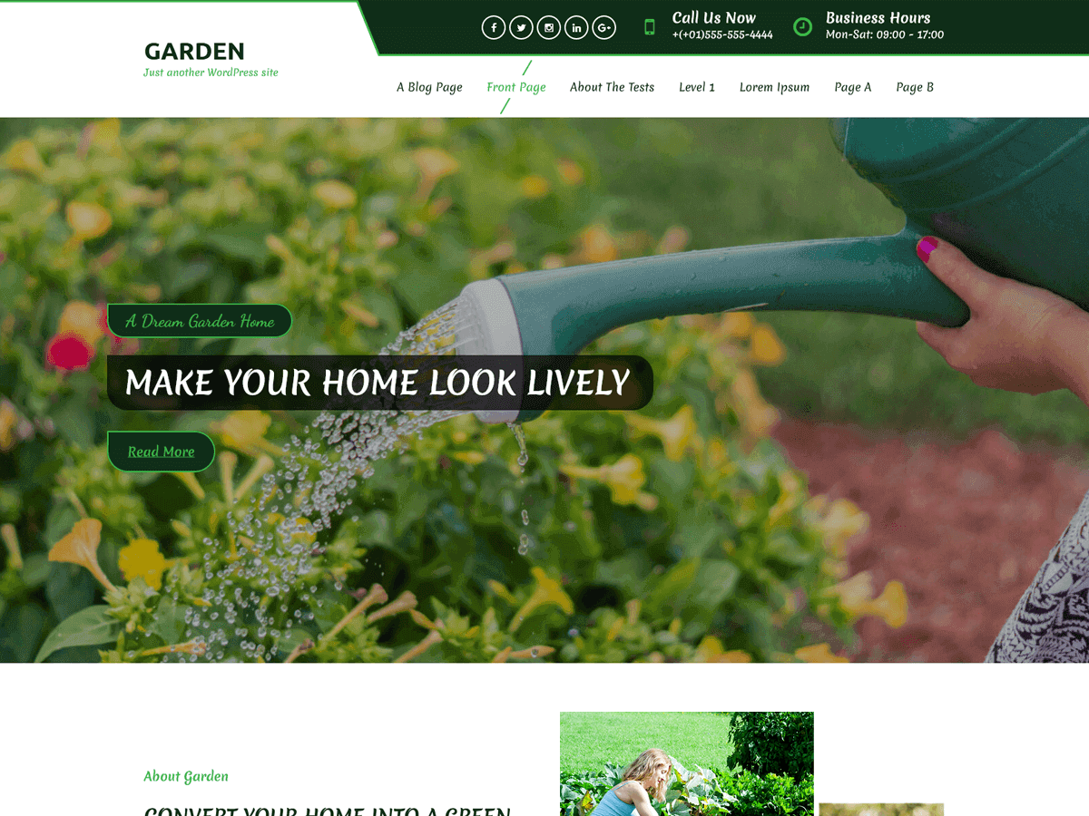 garden-lite free wordpress theme
