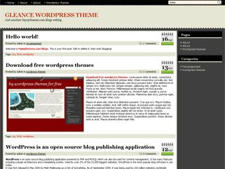 gleance free wordpress theme