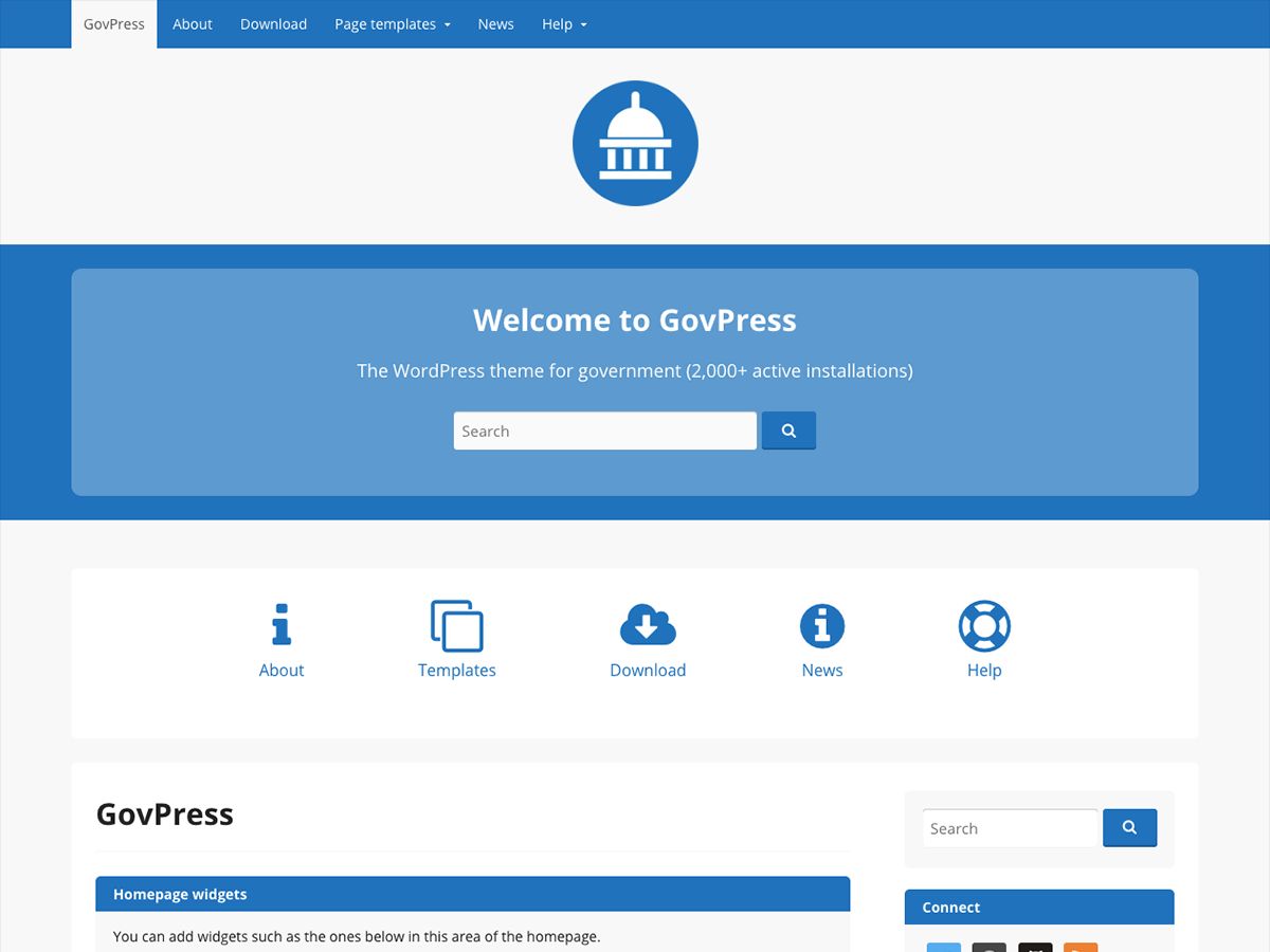 govpress free wordpress theme