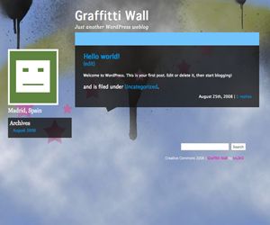 graffitti-wall free wordpress theme