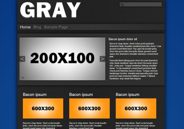 gray-base-plate free wordpress theme